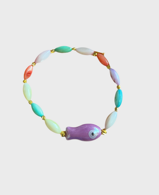 Purple Fish Bracelet